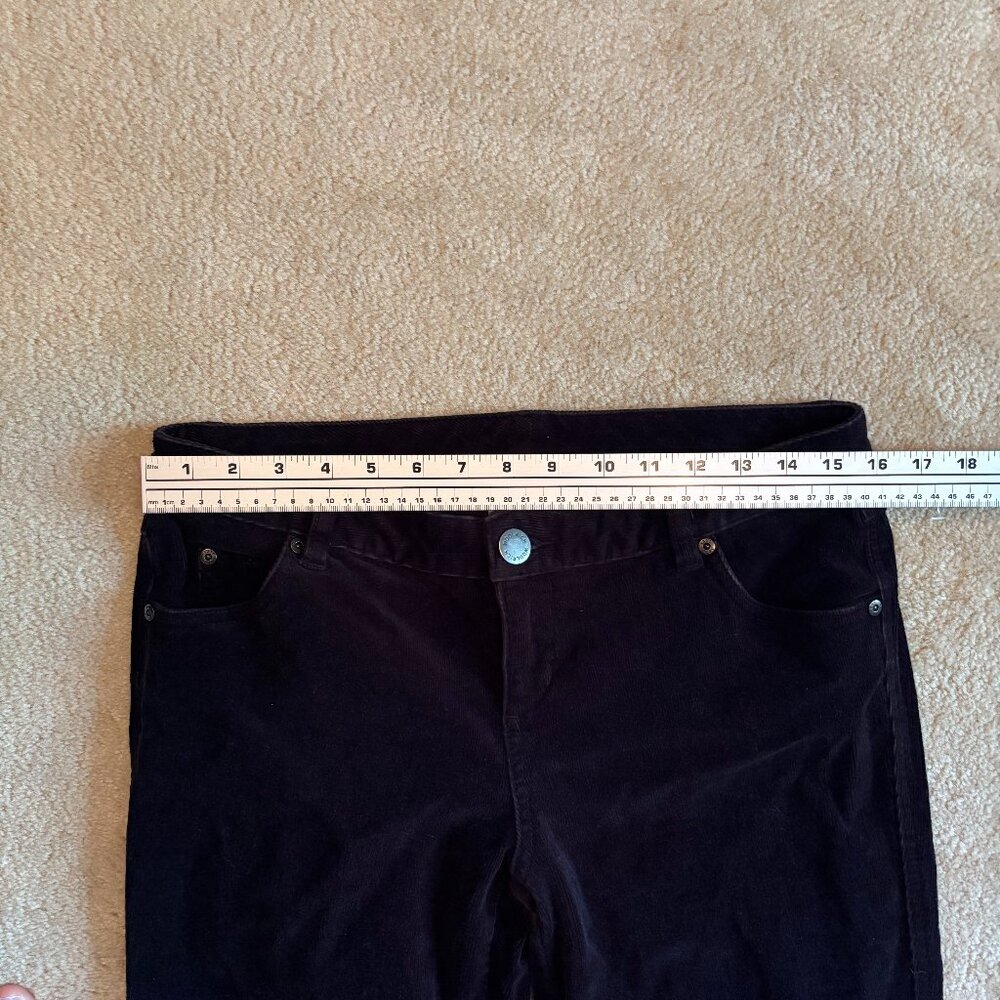 Woolrich Petite Black Corduroy Pants Cotton/Spandex - Picture 5 of 6